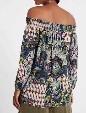 Bluza Desigual, mix culori