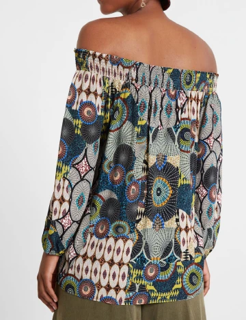 Bluza Desigual, mix culori