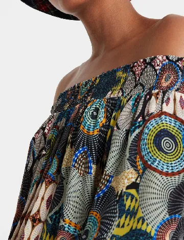 Bluza Desigual, mix culori