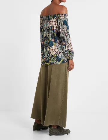Bluza Desigual, mix culori