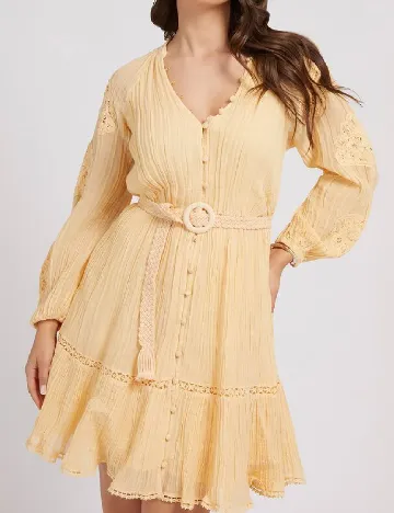 Rochie scurta Guess, galben
