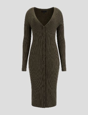 Rochie medie Guess, verde