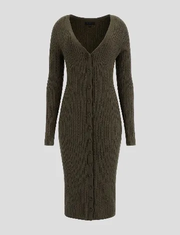 Rochie medie Guess, verde