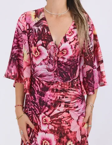 Rochie lunga Guess, mix culori