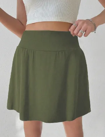Fusta pantalon SHEIN, verde