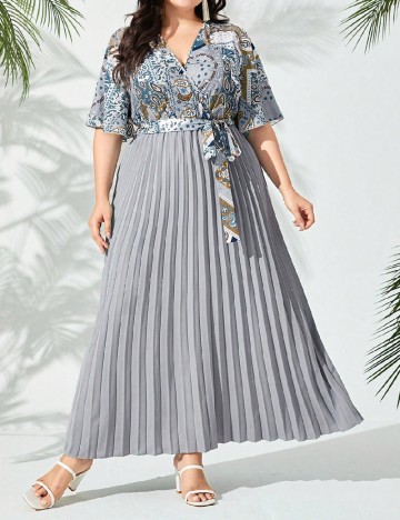 Rochie lunga SHEIN CURVE, albastru