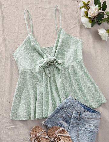 Top SHEIN CURVE, verde