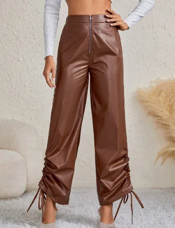 Pantaloni SHEIN, maro Maro