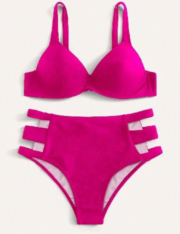 Costum de baie SHEIN, roz