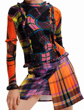Fusta Desigual, mix culori