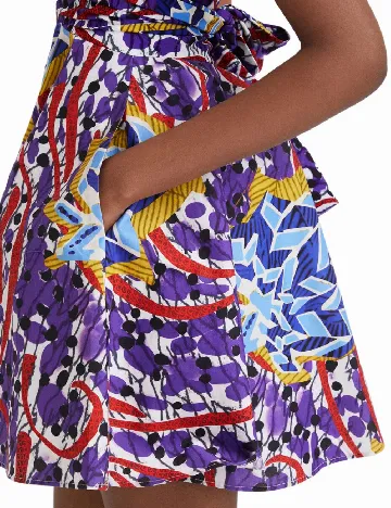 Rochie scurta Desigual, mix culori