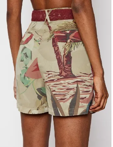 Pantaloni scurti Desigual, maro