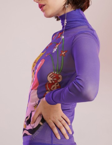 Bluza Desigual, mov