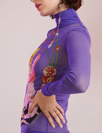 Bluza Desigual, mov