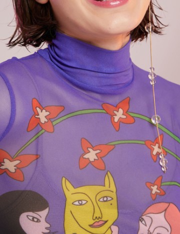 Bluza Desigual, mov