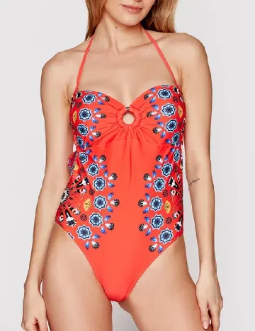 Costum de baie Desigual, rosu