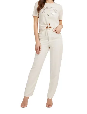 Blugi Guess, crem
