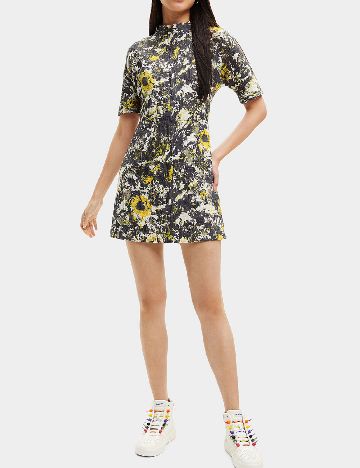 Rochie scurta Desigual, mix culori
