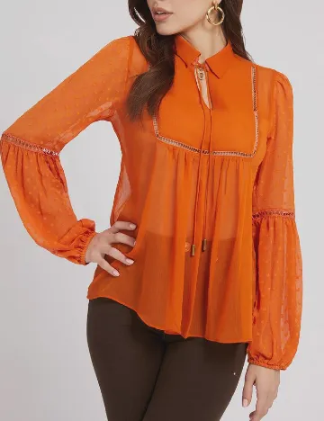 Bluza Guess, portocaliu