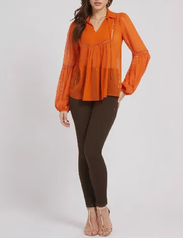 Bluza Guess, portocaliu