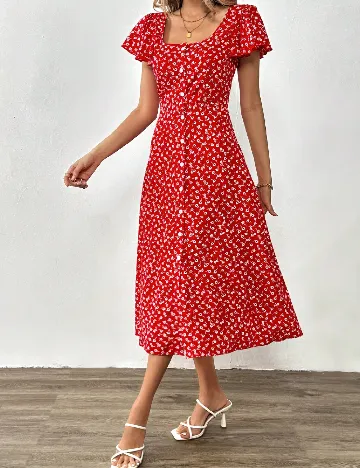 Rochie medie SHEIN, rosu