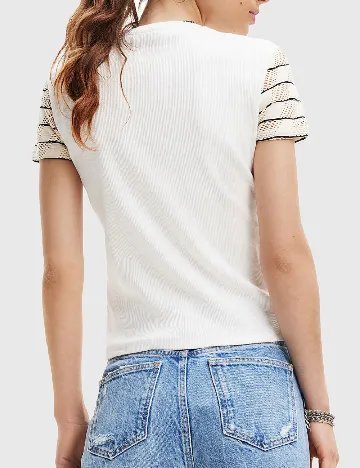 Tricou Desigual, alb