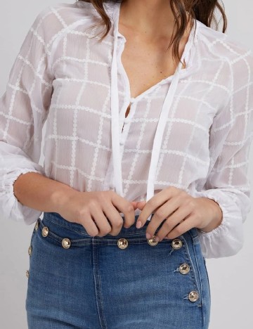Bluza Guess, alb