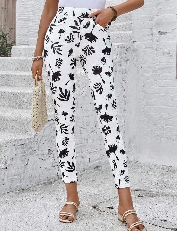 Pantaloni SHEIN, alb