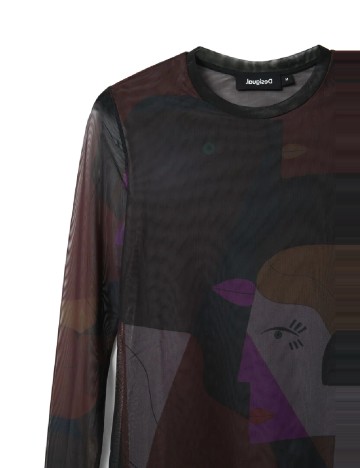 Bluza Desigual, mix culori