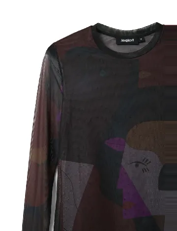 Bluza Desigual, mix culori