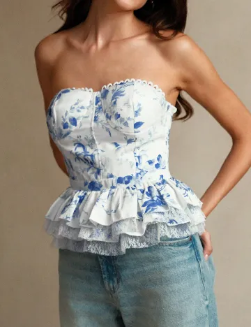 Top SHEIN, alb