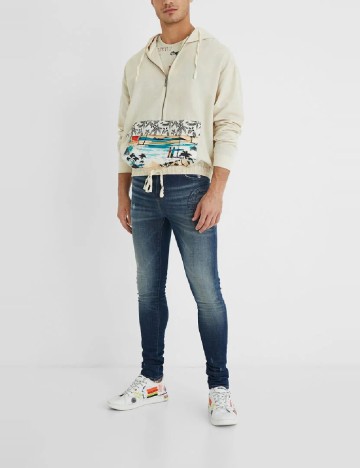 Hanorac Desigual, crem