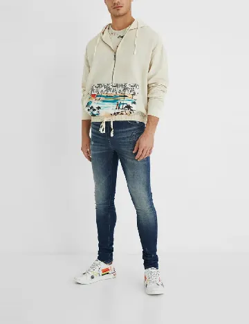 Hanorac Desigual, crem Crem