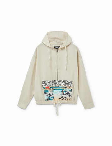 Hanorac Desigual, crem