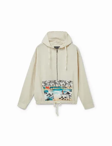 Hanorac Desigual, crem Crem