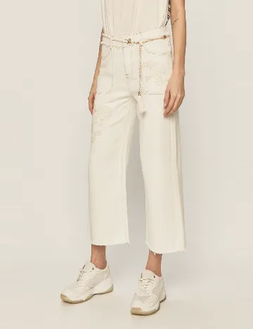 Blugi Desigual, ecru