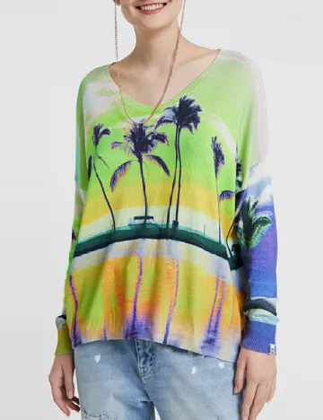 Bluza Desigual, mix culori