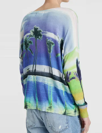 Bluza Desigual, mix culori