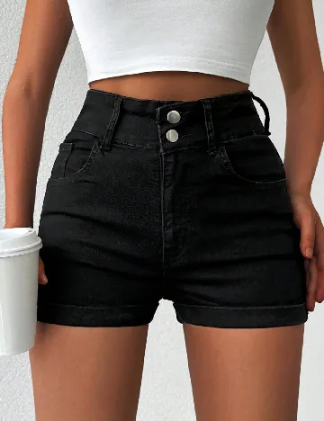 Pantaloni scurti SHEIN, negru
