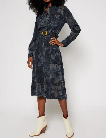 Rochie medie Desigual, bleumarin inchis
