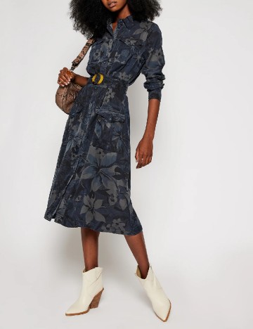 Rochie medie Desigual, bleumarin inchis