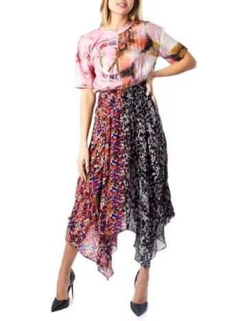 Rochie medie Desigual, mix culori