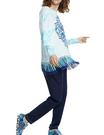 Bluza Oversize Desigual, bleu