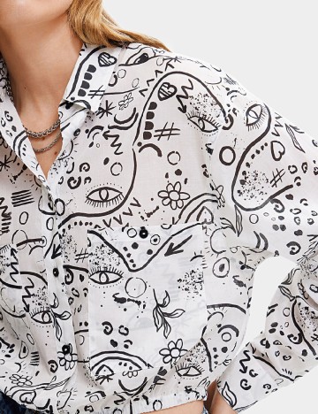 Camasa Desigual, alb
