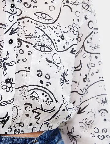 Camasa Desigual, alb