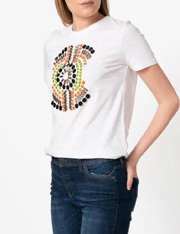 Tricou Desigual, alb