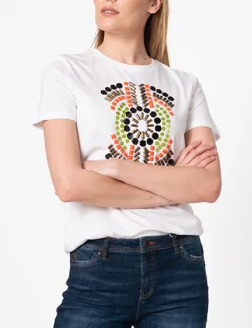 Tricou Desigual, alb