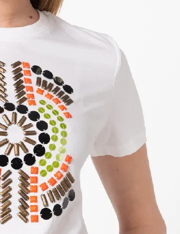 Tricou Desigual, alb