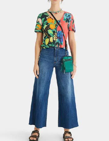 Bluza Desigual, mix culori