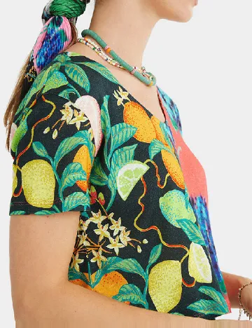 Bluza Desigual, mix culori